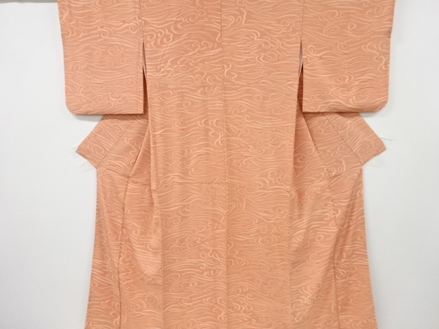 JAPANESE KIMONO / VINTAGE KOMON KIMONO / ABSTRACT ROUGH WAVE